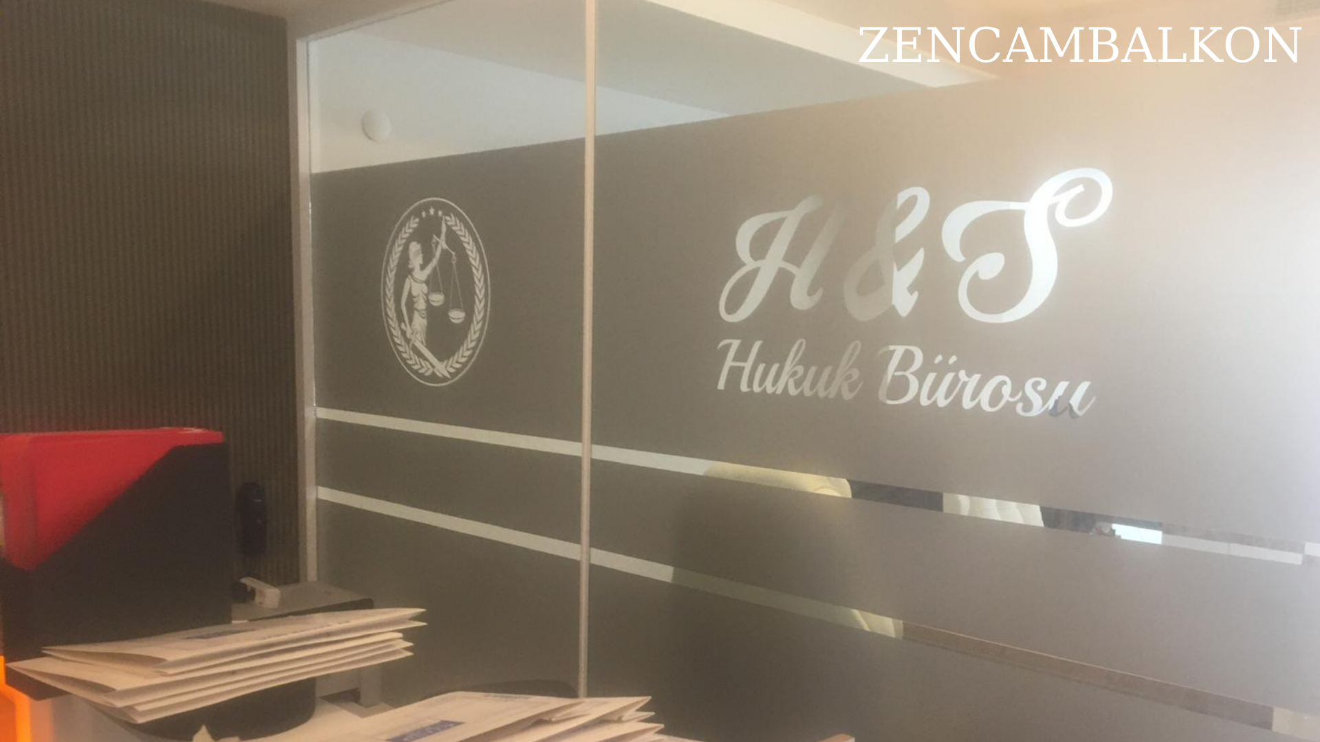 Firma logosu ofis bölme uygulamaları İzmir
