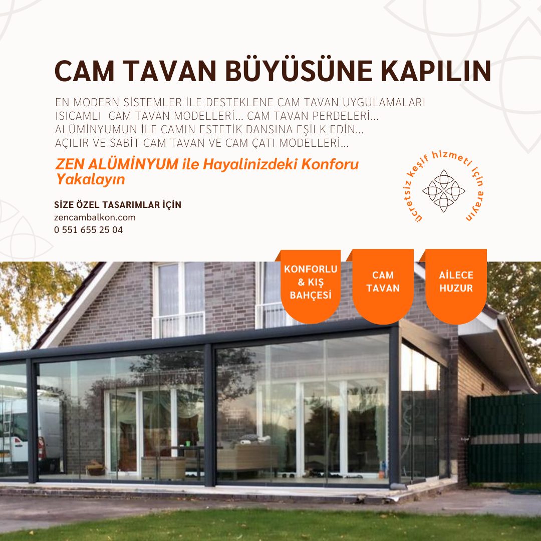 İzmir cam tavan seçenekleri